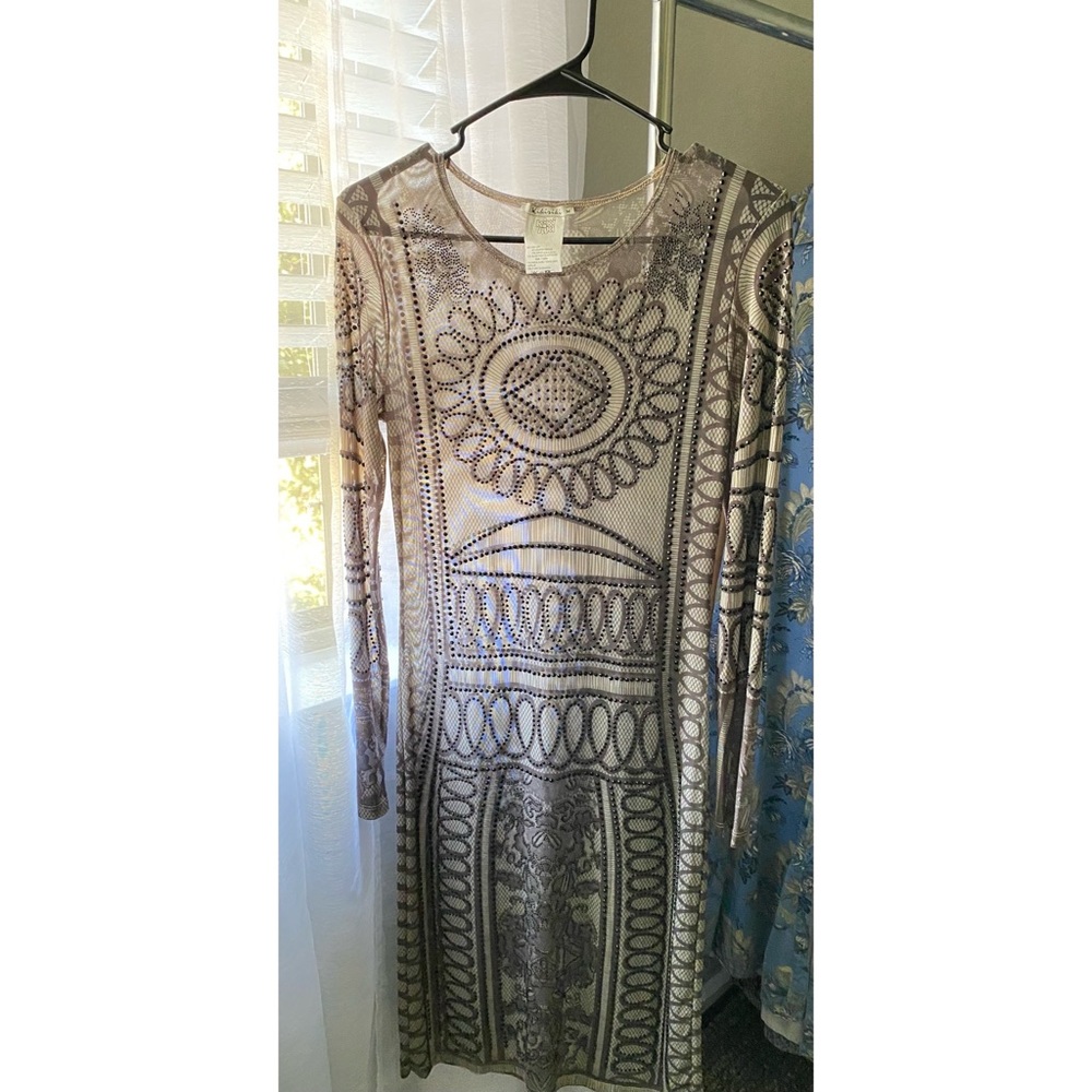 Kiki riki sheer short dress black jewels